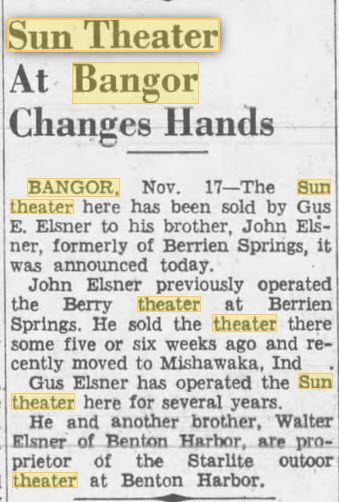 Sun Theater - Nov 19 1949 Changing Hands (newer photo)